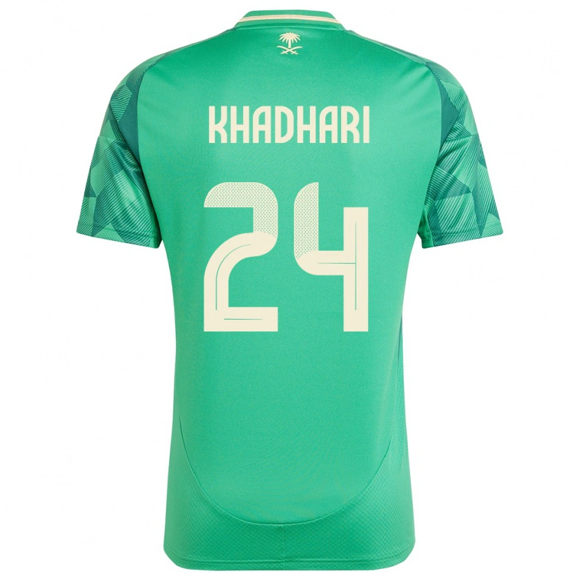 Danxen Barn Saudi-Arabien Murad Khadhari #24 Grön Hemmatröja Matchtröjor 24-26 Tröjor T-Tröja