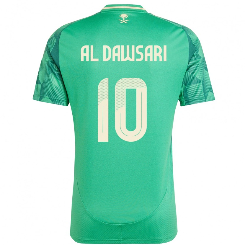 Danxen Barn Saudi-Arabien Salem Al Dawsari #10 Grön Hemmatröja Matchtröjor 24-26 Tröjor T-Tröja