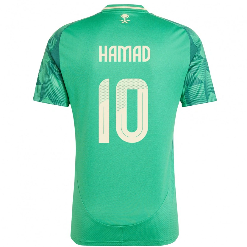 Danxen Barn Saudi-Arabien Sarah Hamad #10 Grön Hemmatröja Matchtröjor 24-26 Tröjor T-Tröja