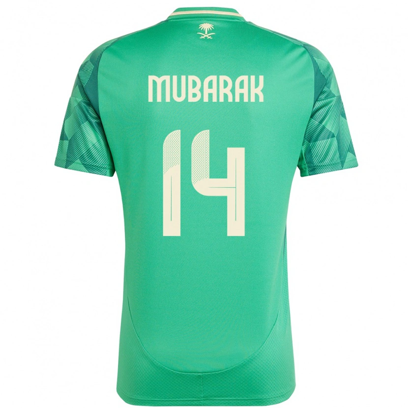 Danxen Barn Saudi-Arabien Al Bandari Mubarak #14 Grön Hemmatröja Matchtröjor 24-26 Tröjor T-Tröja