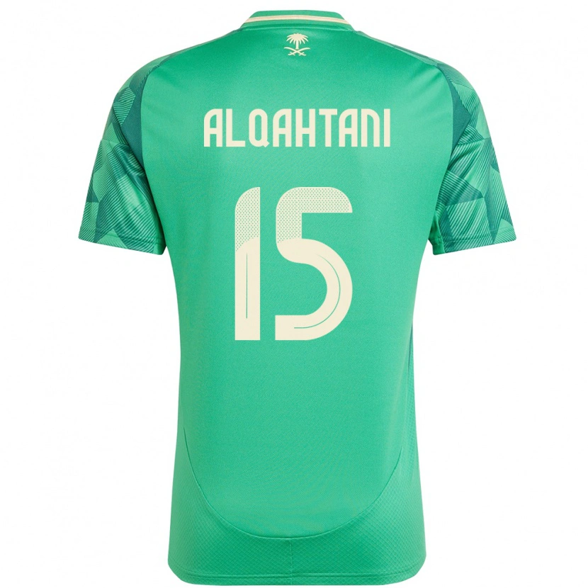 Danxen Barn Saudi-Arabien Mohammed Alqahtani #15 Grön Hemmatröja Matchtröjor 24-26 Tröjor T-Tröja
