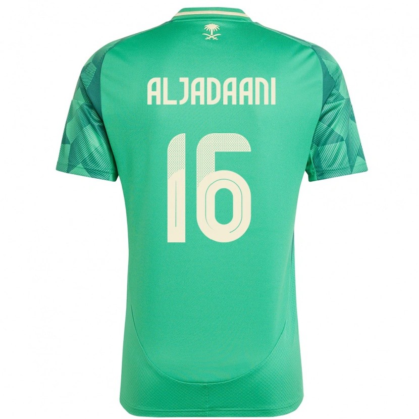 Danxen Barn Saudi-Arabien Nawaf Aljadaani #16 Grön Hemmatröja Matchtröjor 24-26 Tröjor T-Tröja