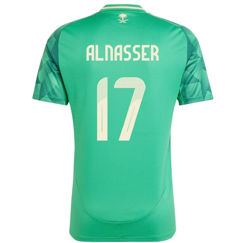 Danxen Barn Saudi-Arabien Saad Alnasser #17 Grön Hemmatröja Matchtröjor 24-26 Tröjor T-Tröja
