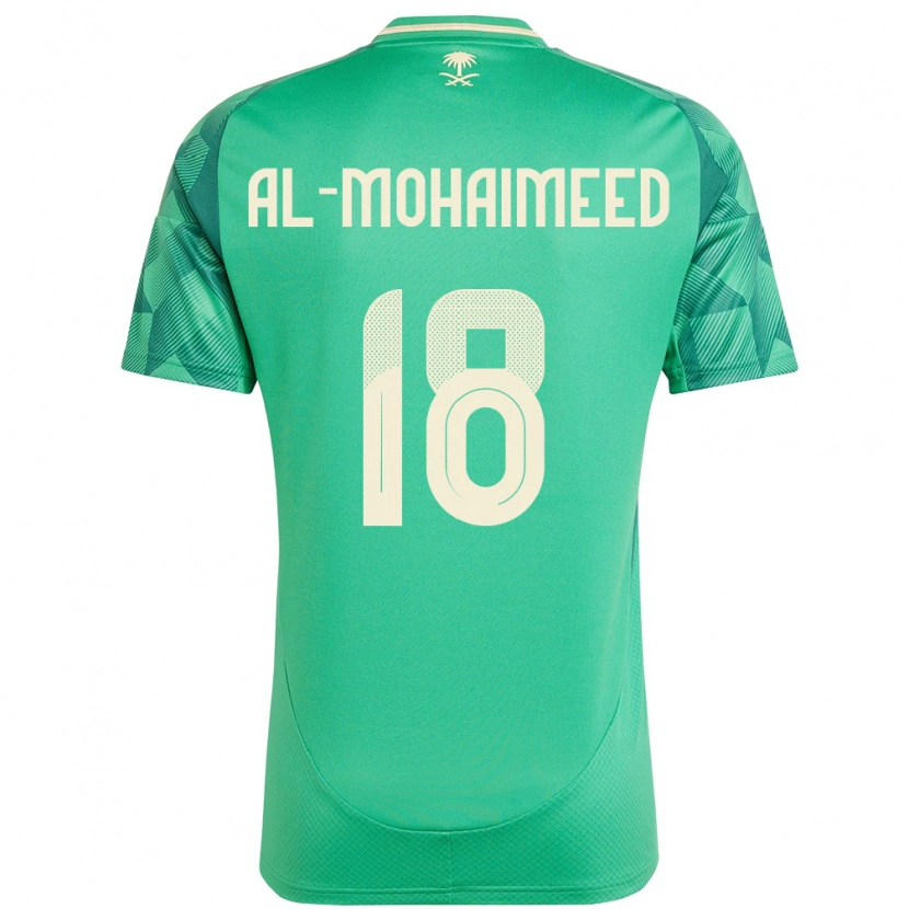 Danxen Barn Saudi-Arabien Samer Al Mohaimeed #18 Grön Hemmatröja Matchtröjor 24-26 Tröjor T-Tröja