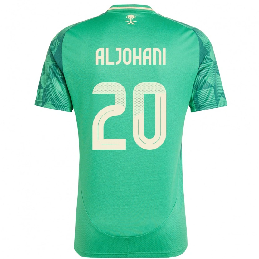 Danxen Barn Saudi-Arabien Ziyad Aljohani #20 Grön Hemmatröja Matchtröjor 24-26 Tröjor T-Tröja