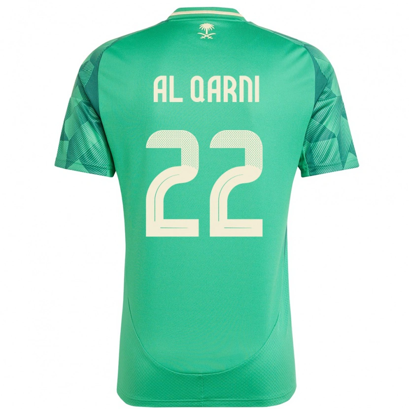 Danxen Barn Saudi-Arabien Fawaz Al Qarni #22 Grön Hemmatröja Matchtröjor 24-26 Tröjor T-Tröja