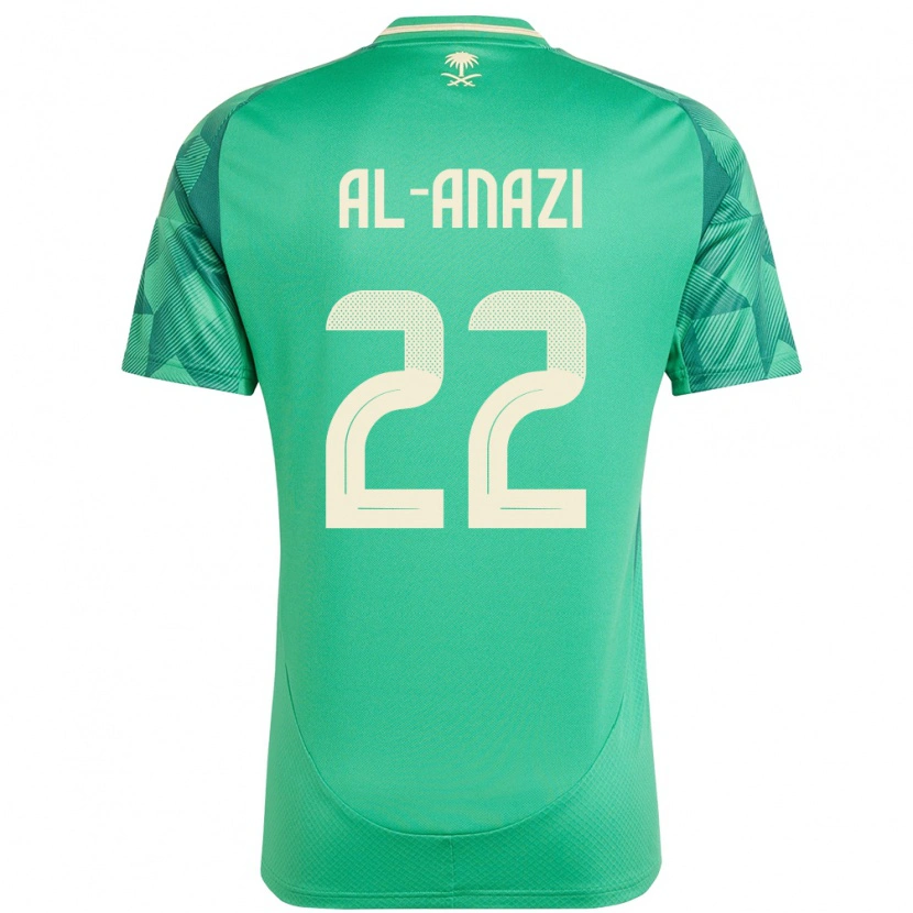 Danxen Barn Saudi-Arabien Lama Al Anazi #22 Grön Hemmatröja Matchtröjor 24-26 Tröjor T-Tröja