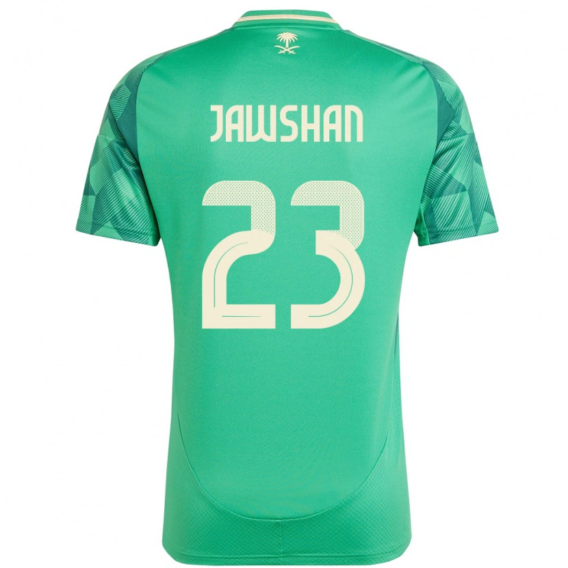 Danxen Barn Saudi-Arabien Yazeed Jawshan #23 Grön Hemmatröja Matchtröjor 24-26 Tröjor T-Tröja