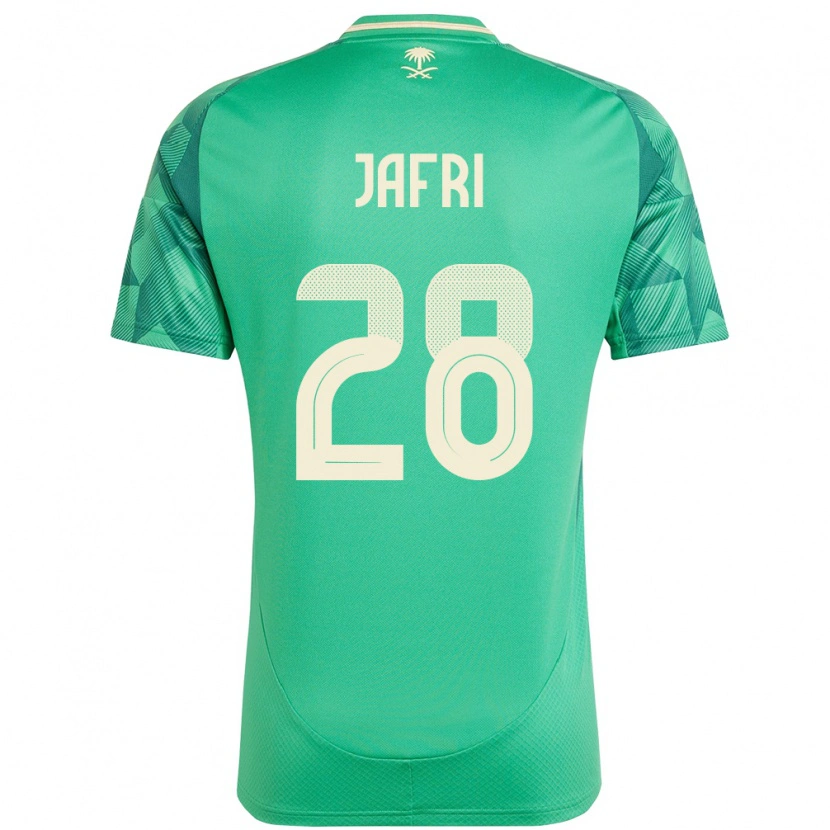 Danxen Barn Saudi-Arabien Farah Jafri #28 Grön Hemmatröja Matchtröjor 24-26 Tröjor T-Tröja