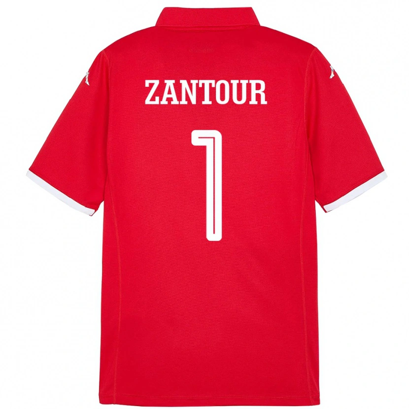 Danxen Barn Tunisien Ishak Zantour #1 Röd Hemmatröja Matchtröjor 24-26 Tröjor T-Tröja