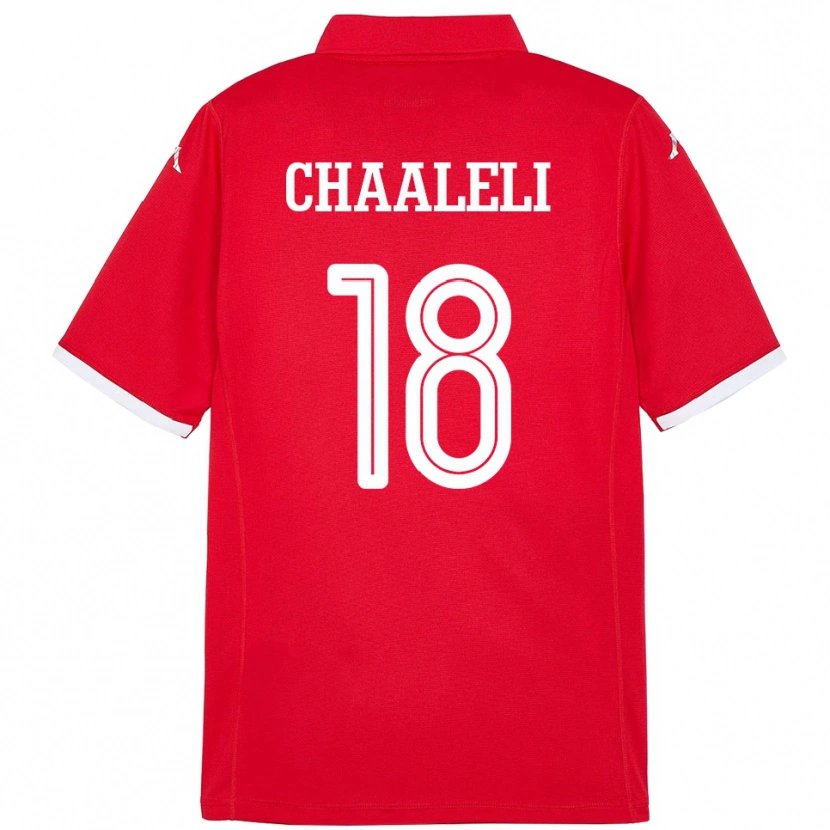 Danxen Barn Tunisien Ghaliene Chaaleli #18 Röd Hemmatröja Matchtröjor 24-26 Tröjor T-Tröja