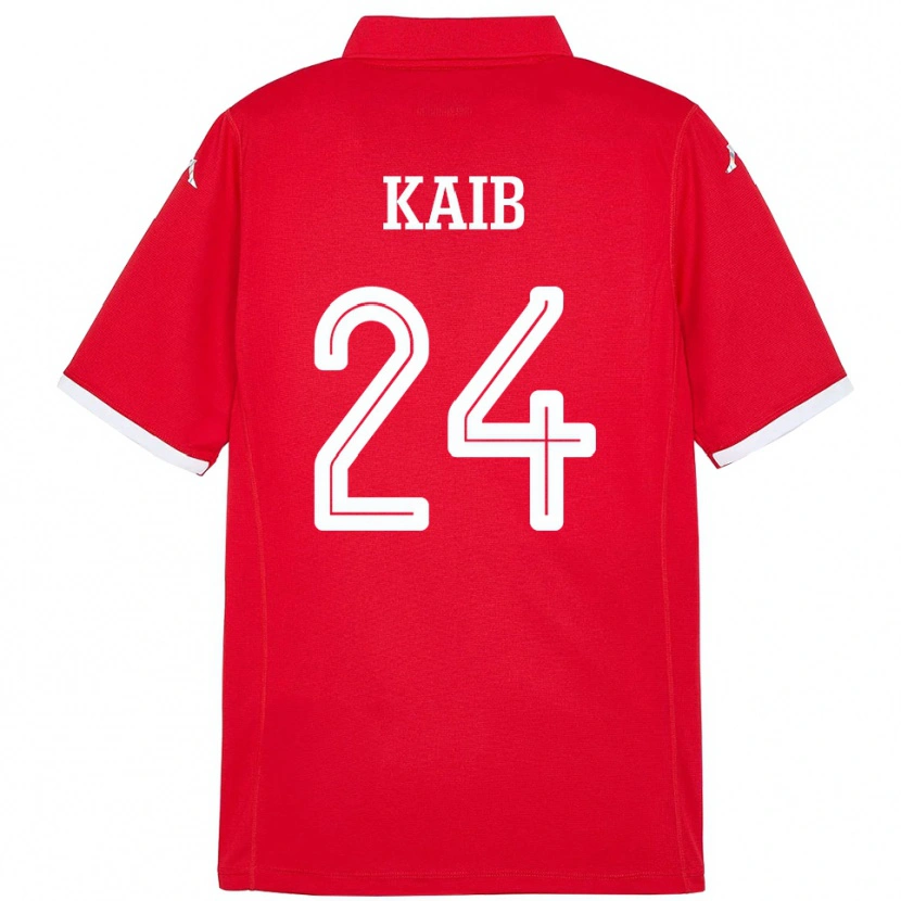 Danxen Barn Tunisien Rami Kaib #24 Röd Hemmatröja Matchtröjor 24-26 Tröjor T-Tröja