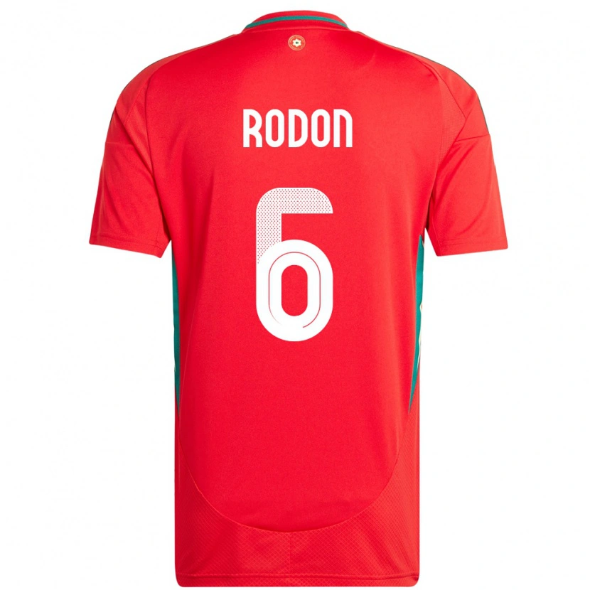 Danxen Barn Wales Joe Rodon #6 Röd Hemmatröja Matchtröjor 24-26 Tröjor T-Tröja