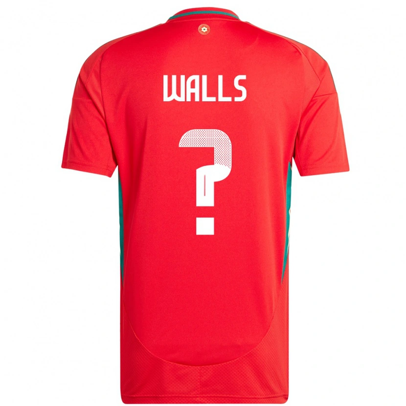 Danxen Barn Wales Archie Walls #0 Röd Hemmatröja Matchtröjor 24-26 Tröjor T-Tröja