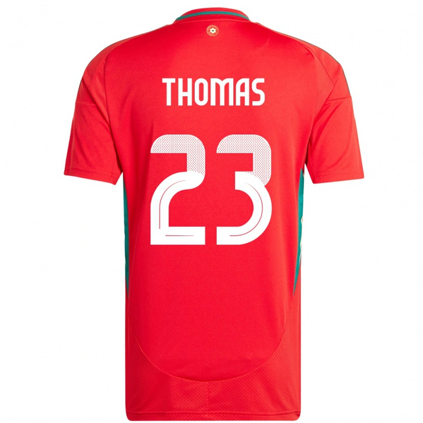Danxen Barn Wales Isaac Thomas #23 Röd Hemmatröja Matchtröjor 24-26 Tröjor T-Tröja