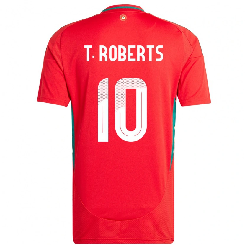 Danxen Barn Wales Tyler Roberts #10 Röd Hemmatröja Matchtröjor 24-26 Tröjor T-Tröja