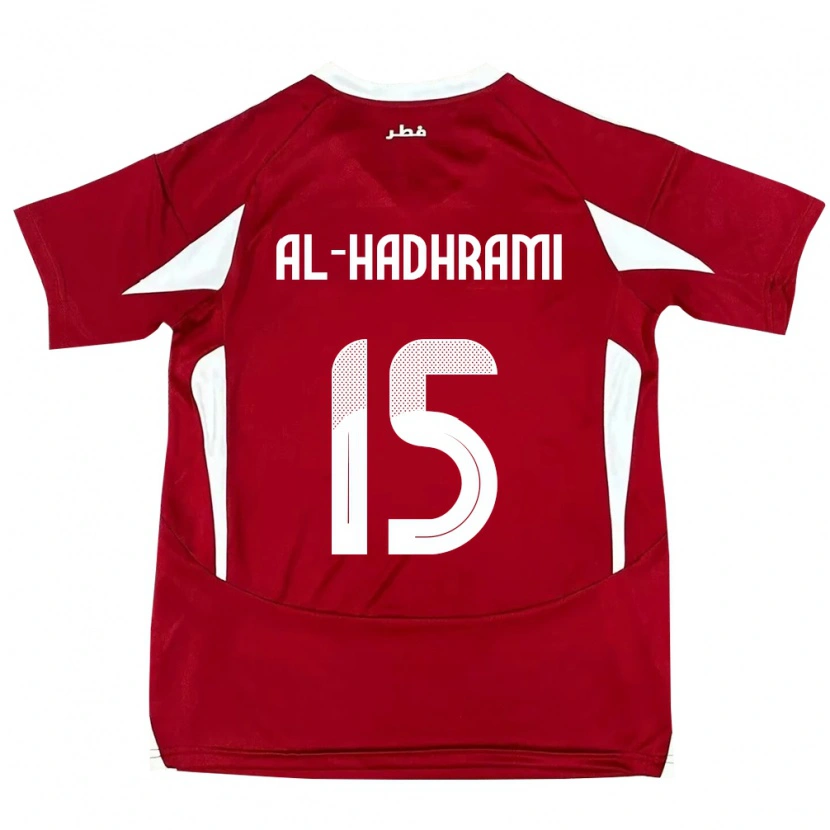 Danxen Barn Qatar Naif Al-Hadhrami #15 Röd Hemmatröja Matchtröjor 24-26 Tröjor T-Tröja