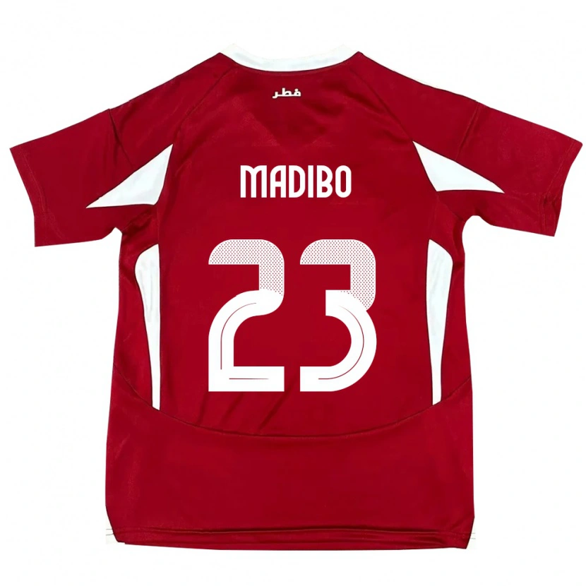 Danxen Barn Qatar Assim Madibo #23 Röd Hemmatröja Matchtröjor 24-26 Tröjor T-Tröja