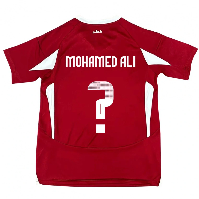 Danxen Barn Qatar Youssef Mohamed Ali #0 Röd Hemmatröja Matchtröjor 24-26 Tröjor T-Tröja