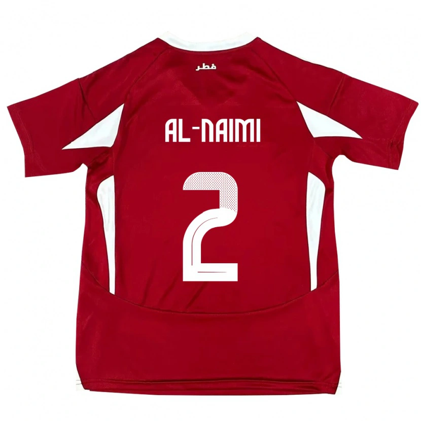 Danxen Barn Qatar Amna Al Naimi #2 Röd Hemmatröja Matchtröjor 24-26 Tröjor T-Tröja