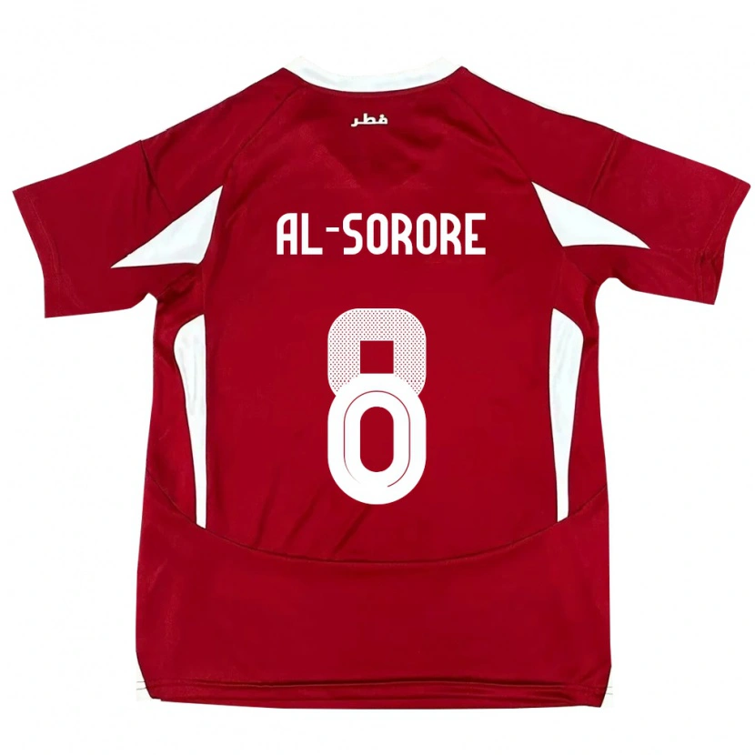 Danxen Barn Qatar Asma Al Sorore #8 Röd Hemmatröja Matchtröjor 24-26 Tröjor T-Tröja