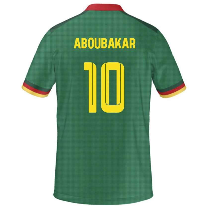 Danxen Barn Kamerun Vincent Aboubakar #10 Grön Hemmatröja Matchtröjor 24-26 Tröjor T-Tröja