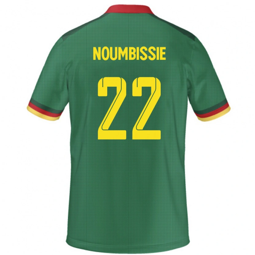 Danxen Barn Kamerun Stéphane Noumbissie #22 Grön Hemmatröja Matchtröjor 24-26 Tröjor T-Tröja
