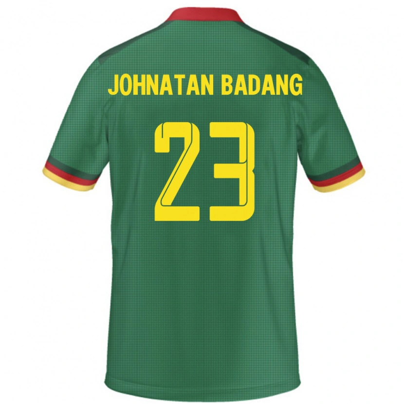Danxen Barn Kamerun Cédric Johnatan Badang #23 Grön Hemmatröja Matchtröjor 24-26 Tröjor T-Tröja