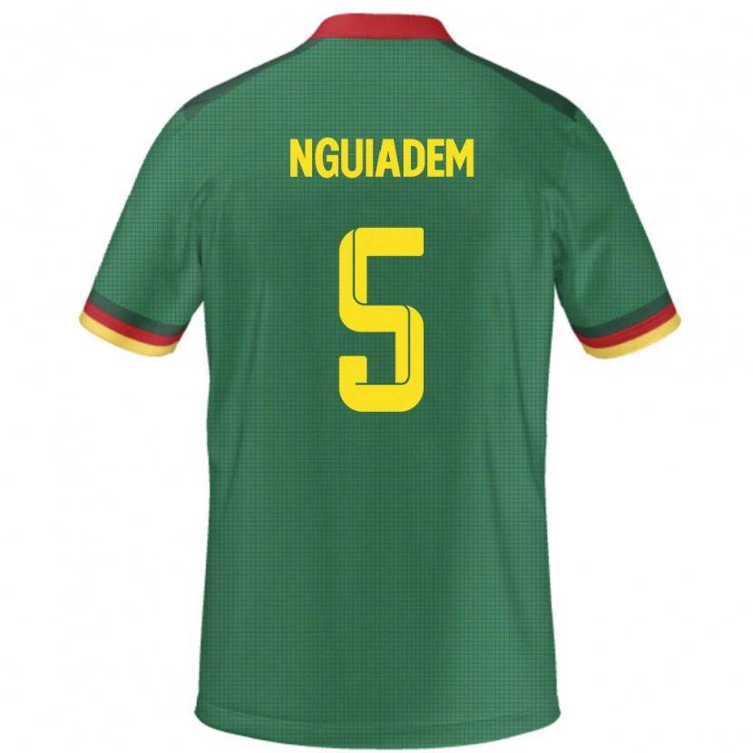 Danxen Barn Kamerun Annecy Nguiadem #5 Grön Hemmatröja Matchtröjor 24-26 Tröjor T-Tröja