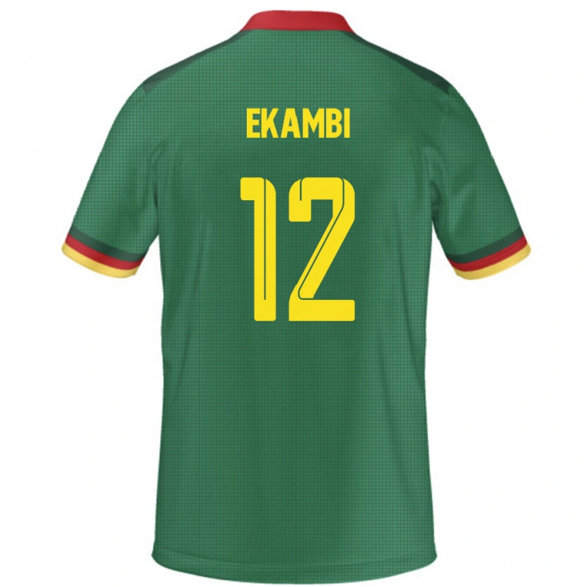 Danxen Barn Kamerun Karl Toko Ekambi #12 Grön Hemmatröja Matchtröjor 24-26 Tröjor T-Tröja
