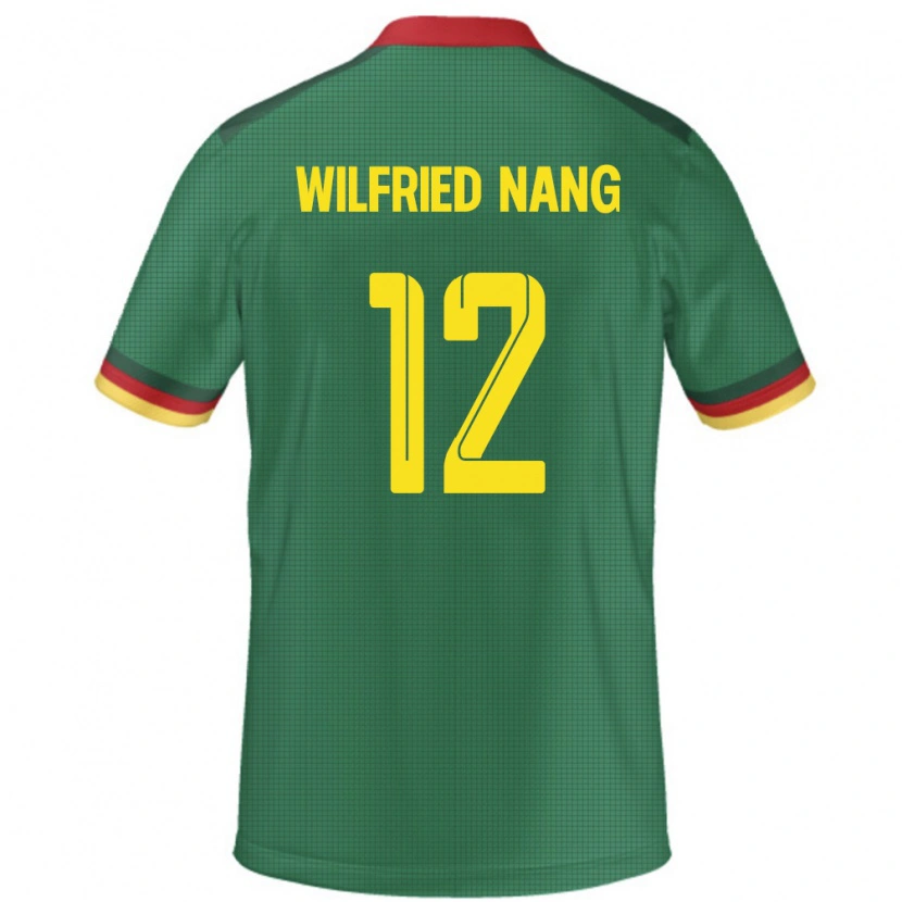 Danxen Barn Kamerun Toni Wilfried Nang #12 Grön Hemmatröja Matchtröjor 24-26 Tröjor T-Tröja