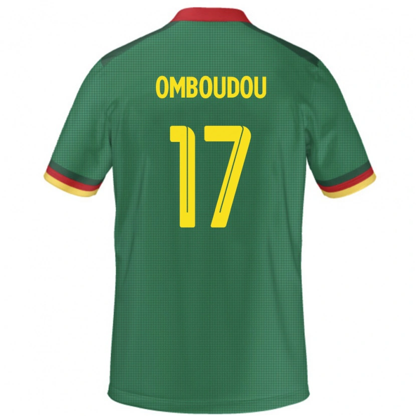 Danxen Barn Kamerun Brigitte Omboudou #17 Grön Hemmatröja Matchtröjor 24-26 Tröjor T-Tröja