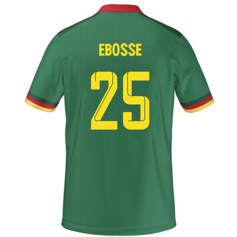Danxen Barn Kamerun Enzo Ebosse #25 Grön Hemmatröja Matchtröjor 24-26 Tröjor T-Tröja