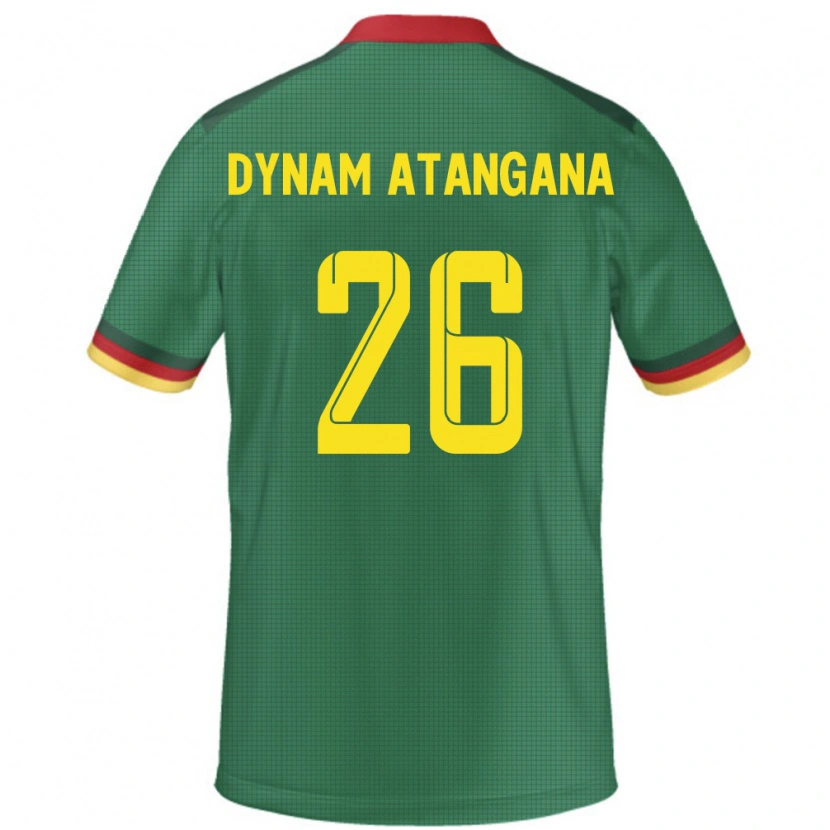Danxen Barn Kamerun Marc Dynam Atangana #26 Grön Hemmatröja Matchtröjor 24-26 Tröjor T-Tröja