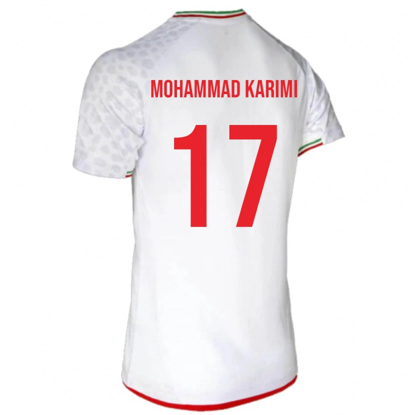 Danxen Barn Iran Seyed Mohammad Karimi #17 Vit Hemmatröja Matchtröjor 24-26 Tröjor T-Tröja