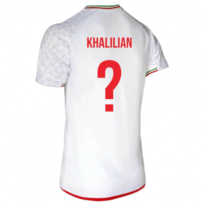 Danxen Barn Iran Abolfazl Khalilian #0 Vit Hemmatröja Matchtröjor 24-26 Tröjor T-Tröja