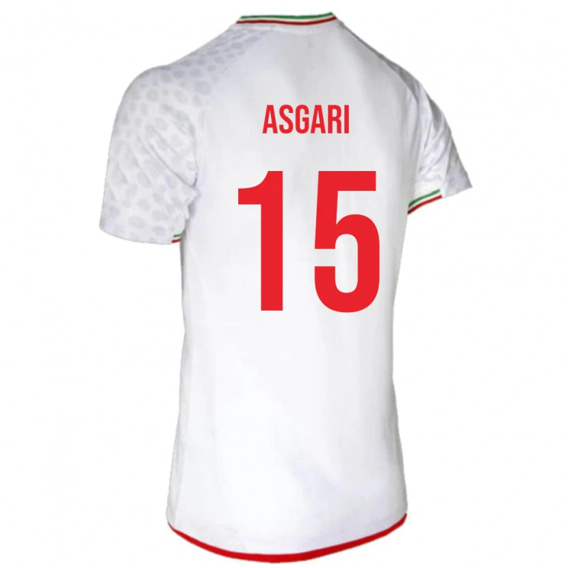 Danxen Barn Iran Mohammad Asgari #15 Vit Hemmatröja Matchtröjor 24-26 Tröjor T-Tröja