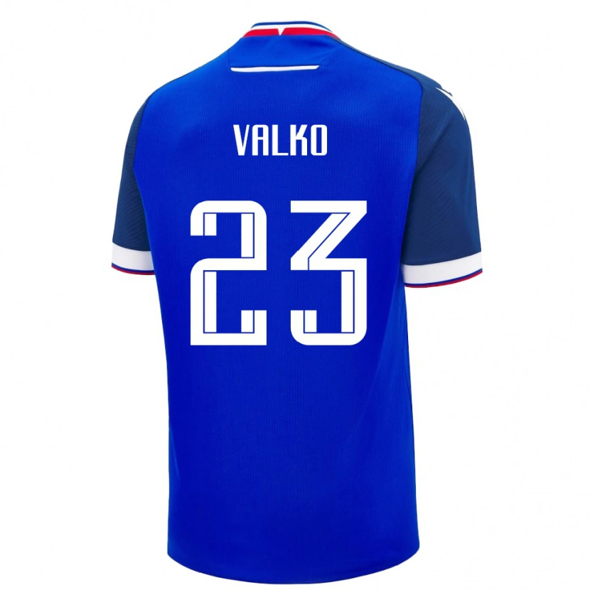 Danxen Barn Slovakien Bruno Valko #23 Blå Hemmatröja Matchtröjor 24-26 Tröjor T-Tröja