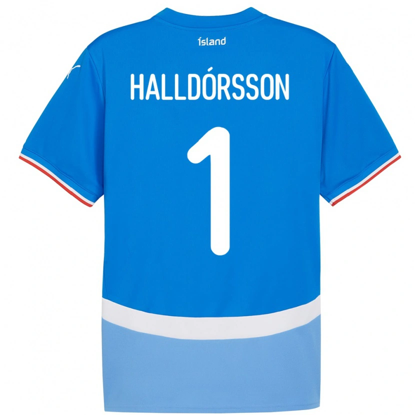 Danxen Barn Island Elmar Ágúst Halldórsson #1 Blå Hemmatröja Matchtröjor 24-26 Tröjor T-Tröja
