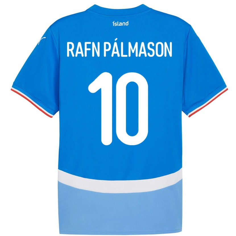 Danxen Barn Island Alexander Rafn Pálmason #10 Blå Hemmatröja Matchtröjor 24-26 Tröjor T-Tröja