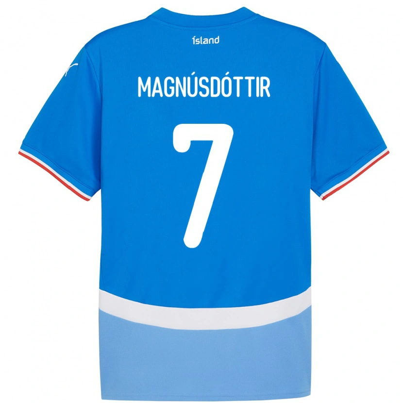 Danxen Barn Island Selma Sól Magnúsdóttir #7 Blå Hemmatröja Matchtröjor 24-26 Tröjor T-Tröja