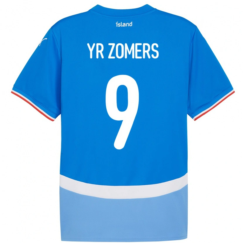Danxen Barn Island Diljá Ýr Zomers #9 Blå Hemmatröja Matchtröjor 24-26 Tröjor T-Tröja