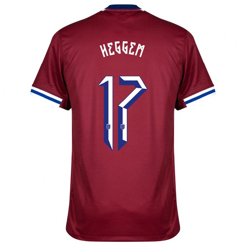 Danxen Barn Norge Torbjørn Heggem #17 Röd Blå Vit Hemmatröja Matchtröjor 24-26 Tröjor T-Tröja