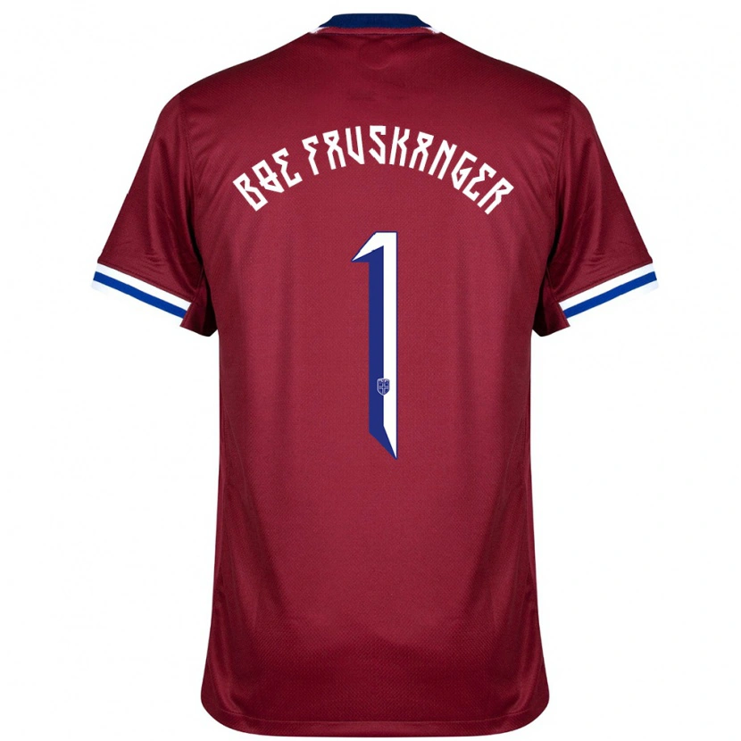 Danxen Barn Norge Einar Bøe Fauskanger #1 Röd Blå Vit Hemmatröja Matchtröjor 24-26 Tröjor T-Tröja