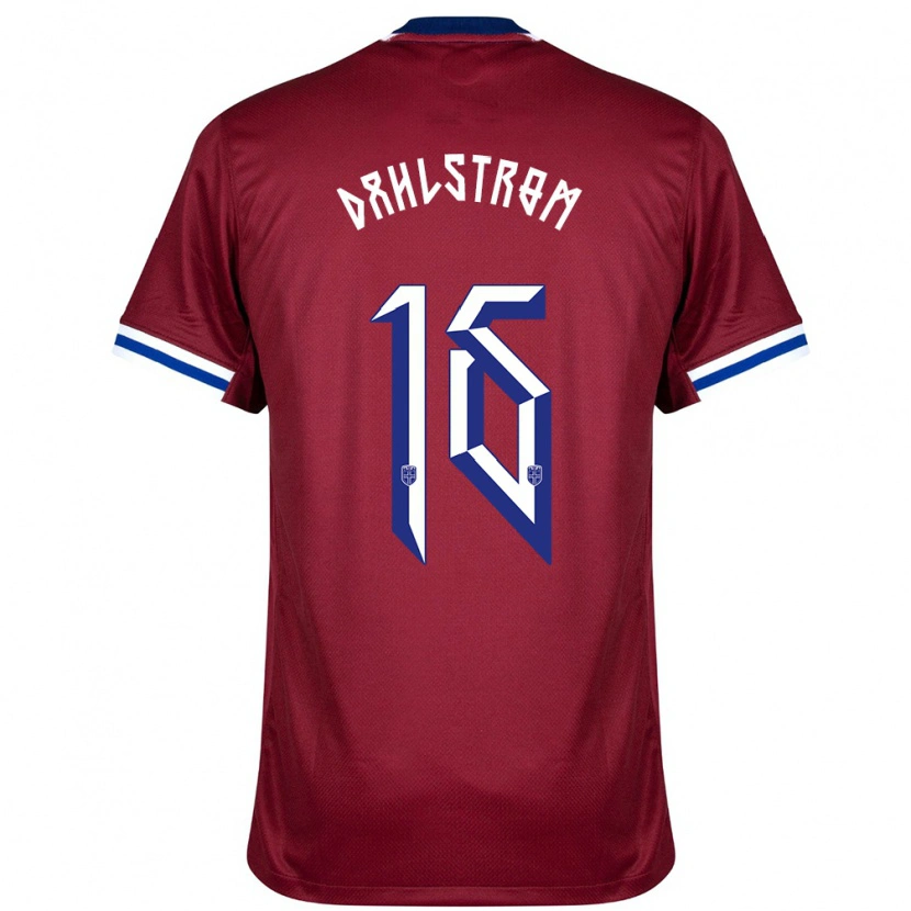 Danxen Barn Norge Leon Dahlstrøm #16 Röd Blå Vit Hemmatröja Matchtröjor 24-26 Tröjor T-Tröja