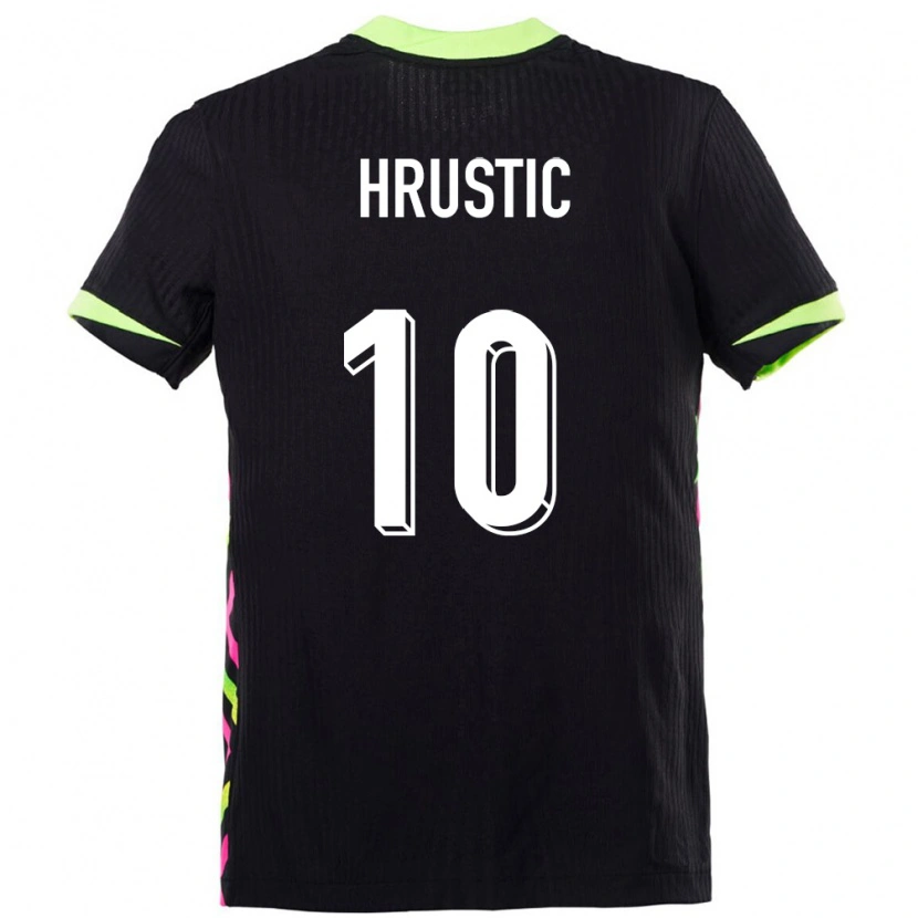 Danxen Barn Australien Ajdin Hrustić #10 Mörkblå Bortatröja Matchtröjor 24-26 Tröjor T-Tröja