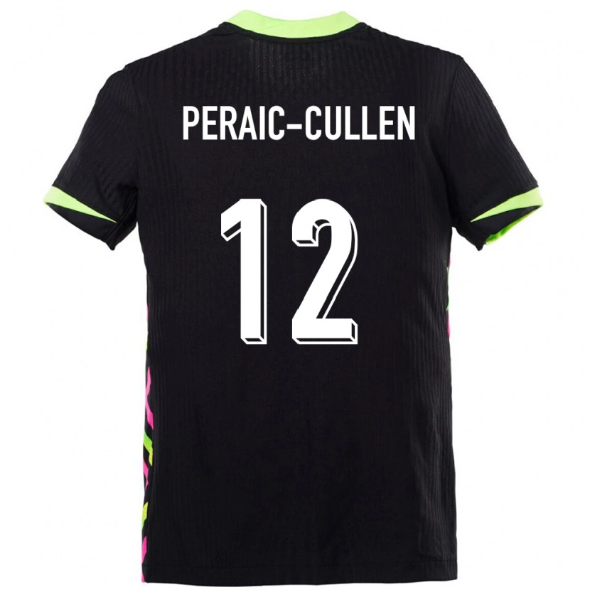 Danxen Barn Australien Dylan Peraić-Cullen #12 Mörkblå Bortatröja Matchtröjor 24-26 Tröjor T-Tröja
