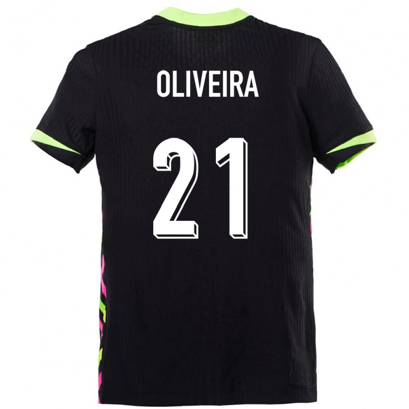 Danxen Barn Australien Henrique Oliveira #21 Mörkblå Bortatröja Matchtröjor 24-26 Tröjor T-Tröja