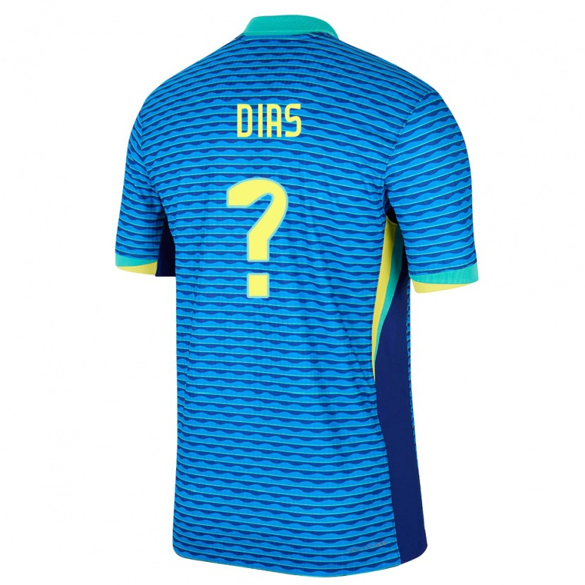 Danxen Barn Brasilien Arthur Dias #0 Blå Bortatröja Matchtröjor 24-26 Tröjor T-Tröja