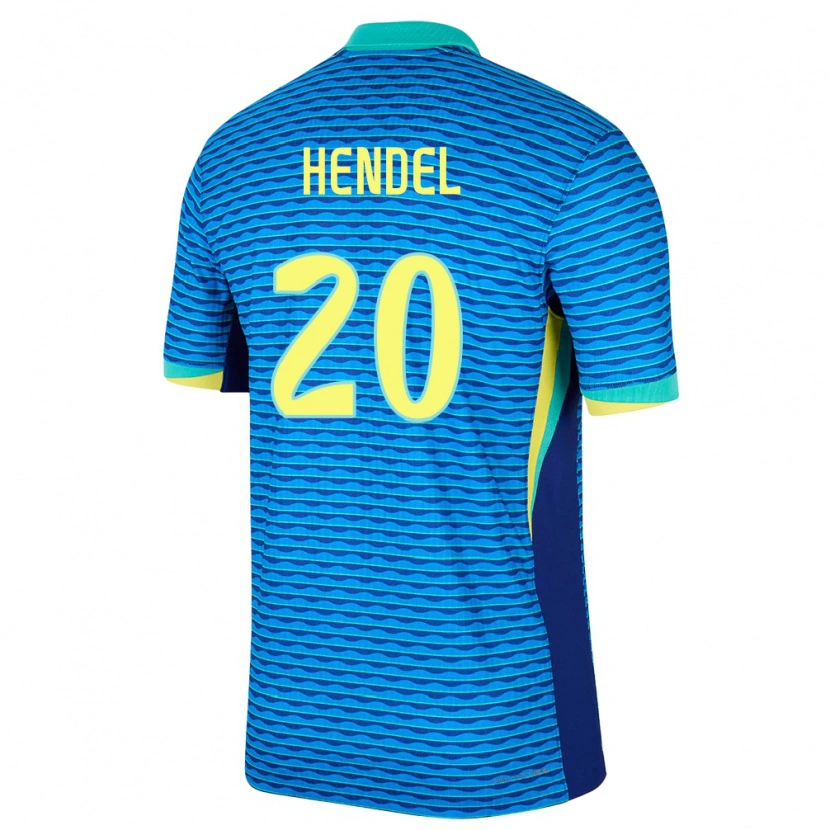 Danxen Barn Brasilien Hendel #20 Blå Bortatröja Matchtröjor 24-26 Tröjor T-Tröja